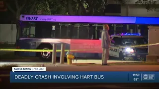 Motorcyclist killed after crashing into a HART bus in Tampa