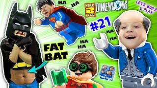 FAT LEGO BATMAN? Movie Game! Alfred Shrinks Bat Suit (Let's Build & Play LEGO Dimensions YEAR 2 #21)