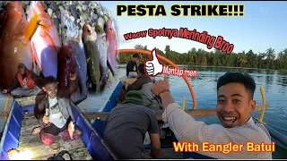 Strike Bertubi-tubi || Mancing Ikan Katambak & kakap merah di Spot misterius_Bottom Fishing