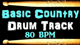 Country Drum Track 80 BPM Drum Beat for Bass Guitar Backing Tracks Drum Beats Instrumental 🥁 431