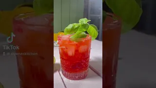 Fresh Strawberry Cocktail #shorts BEST Summer Drinks Recipe