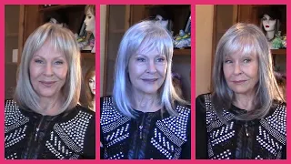 Best Grey Colors for Topper with Bangs and Wig with Bangs (Official Godiva's Secret Wigs Video)