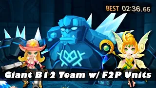 100% F2P GIANTS B12 TEAM (99% Win Rate)  | Summoners War