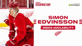 Simon Edvinsson at Detroit Red Wings Development Camp