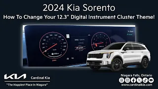Refreshed 2024 Kia Sorento | How To Change Your 12.3" Digital Instrument Cluster Theme!