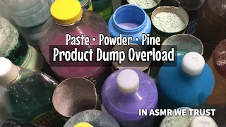 Product Dump Overload: Paste, Powder, & Pine | Watch in High Quality| ASMR Sponge Squeezing