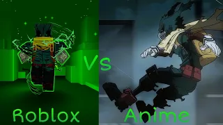 Heroes Battlegrounds Roblox vs Anime My Hero Academia