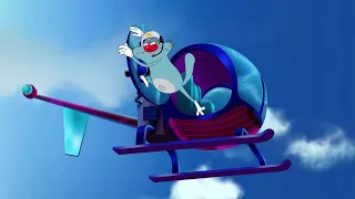 हिंदी Oggy and the Cockroaches 🎁🚁 THE BIG JUMP 🎁🚁 Hindi Cartoons for Kids