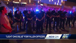 Light Ohio Blue caravan travels around Cincinnati to kick off Police Memorial Week