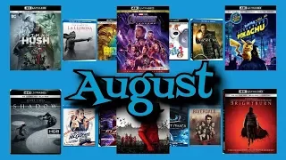 August 2019 4K UHD, Blu Ray, DVD, and Steelbook Release Preview