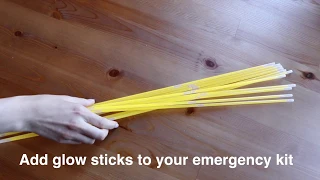 Emergency Preparedness Hack: Glow Sticks