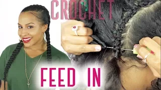 Feed In Cornrows - Crochet Braid Style - Ghana Braids