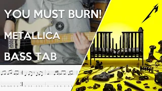 Metallica - You Must Burn! // Bass Cover // Play Along Tabs and Notation