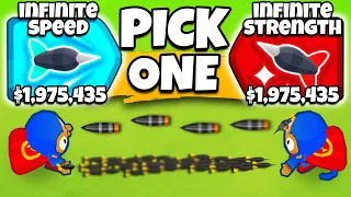 Infinite SPEED VS Unlimited STRENGTH in Bloons TD 6