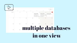 [Notion] Show multiple databases in one view //Workaround//