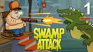 Swamp Attack Gameplay Walkthrough Part 1 - Tutorial Episode 1 mobile game ios andriond