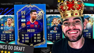 CONSEGUI!! 99 MESSI TOTY!! FUT DRAFT ÉPICO 😱😱 ( FIFA 20 )