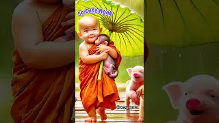 little monk so cute💗 #viral #f #monk #littlemonk #cutemonk #shivi #trending #cutebaby