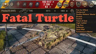 T95 🔝 Doom turtle in action on ruinberg (for Quickybaby, QB) 8.9k dmg, 2k block 🔝 World of Tanks ✔️