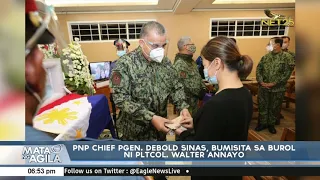 PNP Chief PGen. Debold Sinas, bumisita sa burol ni PLtCol. Walter Annayo