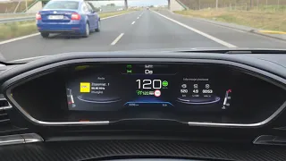 New Peugeot 508 2019 2.0 Hdi 163 HP Fuel Consumption test at 110 and 120 km/h