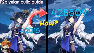 F2p yelan build guide (dps) | genshin impact