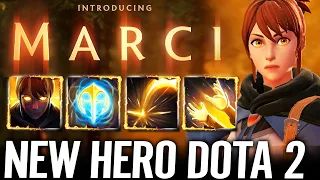 🔥 MARCI — NEW HERO Dota 2 Support - Carry - Initiator - Disabler | ALL SKILL Details