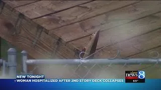 Deck collapses during woman’s 80th birthday party
