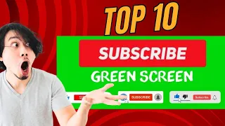 top 10 attractive youtube subscriber buttons with green screen 2024