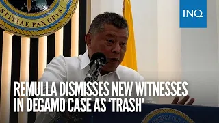 Remulla dismisses new witnesses in Degamo case as ‘trash'