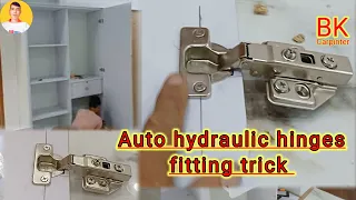 How to install hydraulic hinges//Hydraulic Sofa close auto hinges kaise lagate hain