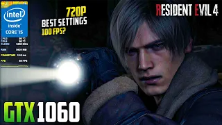 GTX 1060 3GB | Resident Evil 4 Remake - 720P Best Settings Tested | FSR 2 Quality | 100 FPS ?