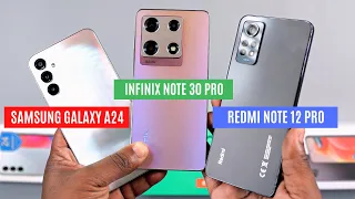 Infinix Note 30 Pro vs Redmi Note 12 Pro vs Samsung Galaxy A24