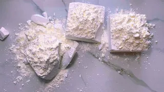 Squeak Alert ‼️ Cornstarch topped BSN GymChalk Crush ‼️Slow crush ‼️Relax ‼️ASMR ‼️Oddly Satisfying