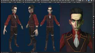 Painting Arcane-Style Character Using Blender