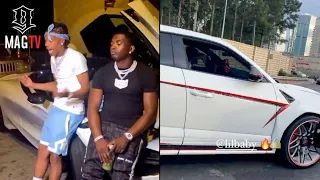 Lil Baby & Bankroll Freddie Bend Corners In Lambo SUV's! 🚙