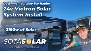 Voltage Toy Hauler 24 Volt Victron Solar System Install