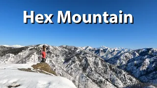 Climbing Hex Mountain in the Snow!