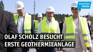Olaf Scholz besucht Geothermieanlage in Geretsried