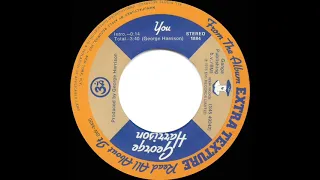 1975 HITS ARCHIVE: You - George Harrison (stereo 45)