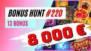 BONUS HUNT #220 : 8000e et 13 bonus au start (BEx125)