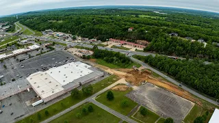 Earth work begins for Lower Ridge Rd realignment project