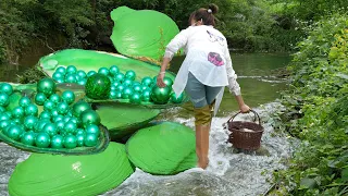 🔥🤑The treasure buried quietly! The girl opened her nest and discovered a shimmering sea of pearls