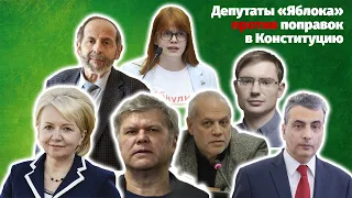 Региональные депутаты «Яблока» против поправок Путина в Конституцию