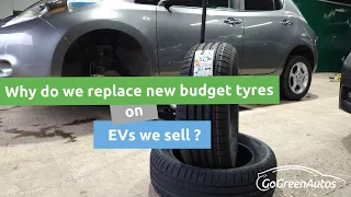 Why we replace new budget or Chinese tyres on EVs? Safety before profit.