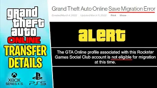 GTA Online PS5 & Xbox Series X - Super Important "Character Transfer" Details