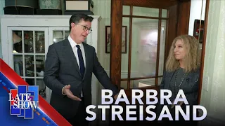 Shopping at the Tiny Mall in Barbra’s Basement - Barbra Streisand Talks to Stephen Colbert (Part 5)
