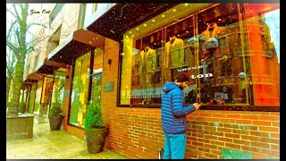 SPRING CANADA 2024: Yorkville Village (The Perfect Trench Style) TORONTO【4K DOWNTOWN WALK】ON