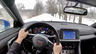 2021 Nissan GT-R Premium - POV Winter Driving Review