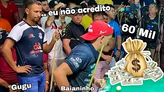 A BAHIA PAROU PARA ASSISTIR A REVANCHE ENTRE BAIANINHO X GUGU SEM MEDO #sinuca #baianinho #viral